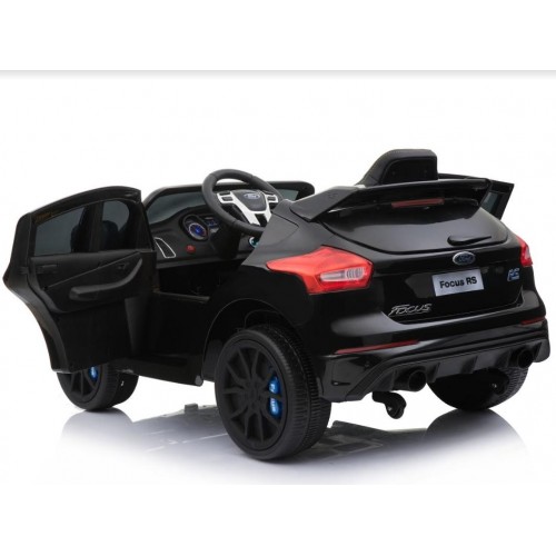 Dečiji auto na akumulator licencirani Ford fokus 2018 crni sa mekim gumama i kožnim sedištem