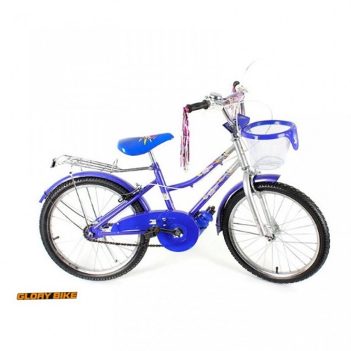 Dečiji bicikl Glory Bike 20" plavi sa korpom