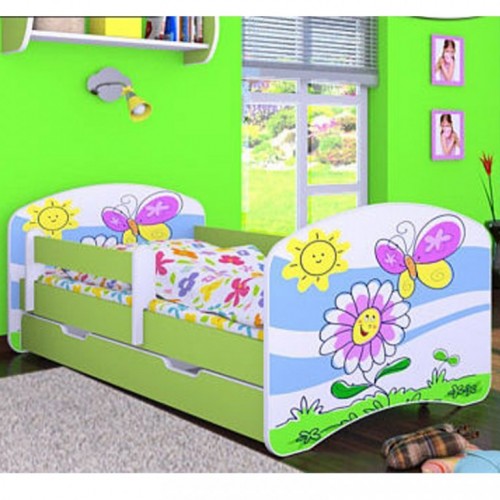Dečiji krevet Baloo Happy leptirić zeleni 180x90