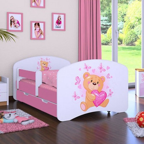 Dečiji krevet Baloo Happy meda rozi 180x90