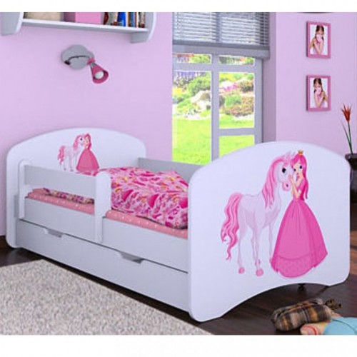 Dečiji krevet Baloo Happy princeza sa konjićem beli 160×80