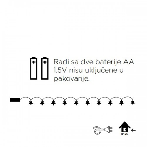 Dekorativna LED rasveta Zvezdice 1mDekorativna LED rasveta Zvezdice 1m