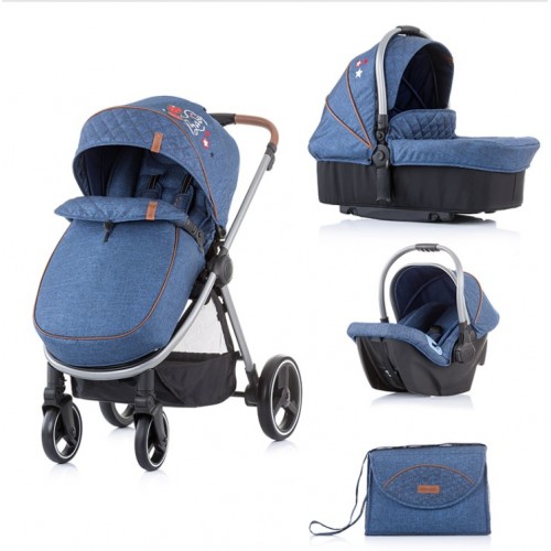 Dečija kolica Chipolino Prema 3u1 Denim