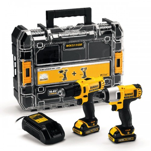 DeWALT akumulatorska bušilica set DCK211C2T