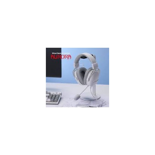 Redragon aurora wired headset white