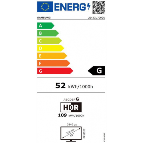 Televizor SAMSUNG UE43CU7092UXXH