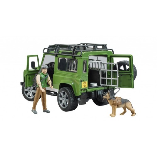 Džip Land Rover sa sumarom i lovačkim psom Bruder 025878