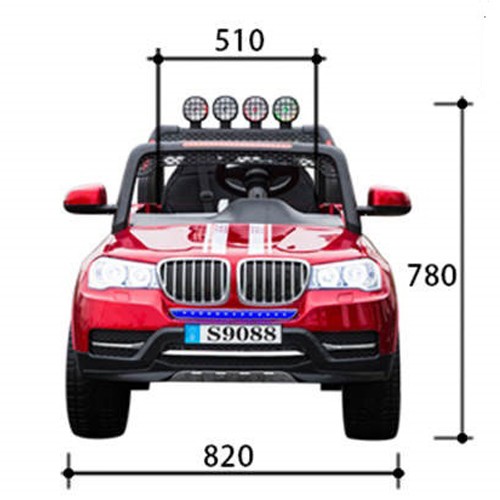 Džip na akumulator model 304 dvosed crveni