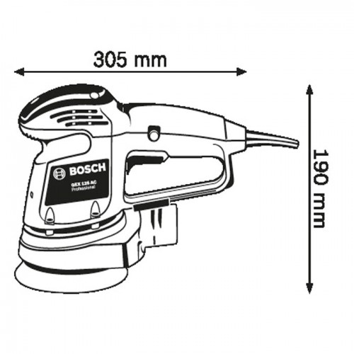 Ekscentar brusilica Bosch GEX 125 AC Professional