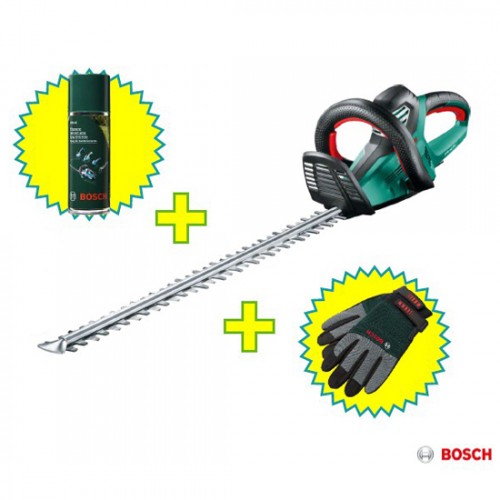Električne makaze za živu ogradu Bosch AHS 65-34 +podmazivač+rukavice XL