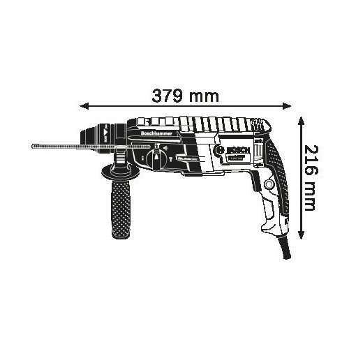 Elektro-pneumatski čekić za bušenje Bosch GBH 2-28 Professional