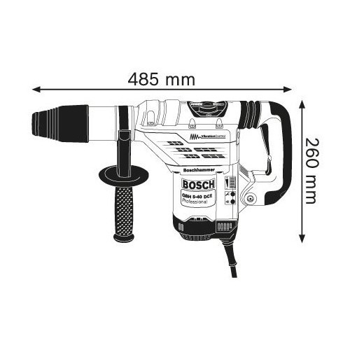 Elektro-pneumatski čekić za bušenje Bosch GBH 5-40 DCE Professional