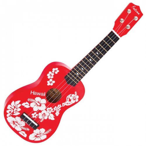 Falcon Ukulele FL15RD Red Flower