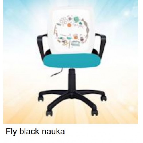 Dečija Stolica Fly Black Nauka 