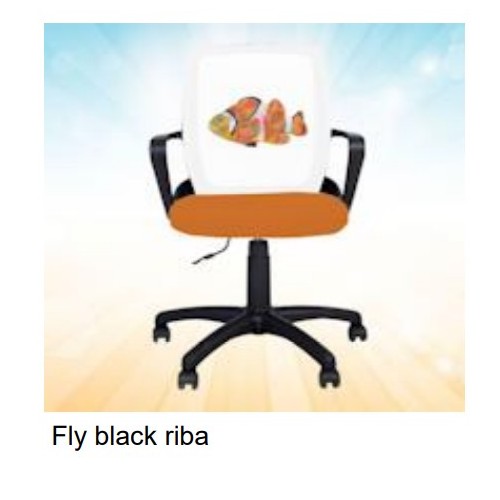 Dečija Stolica Fly Black Riba 