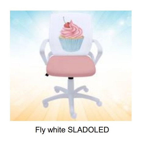 Dečija Stolica Fly White Sladoled 