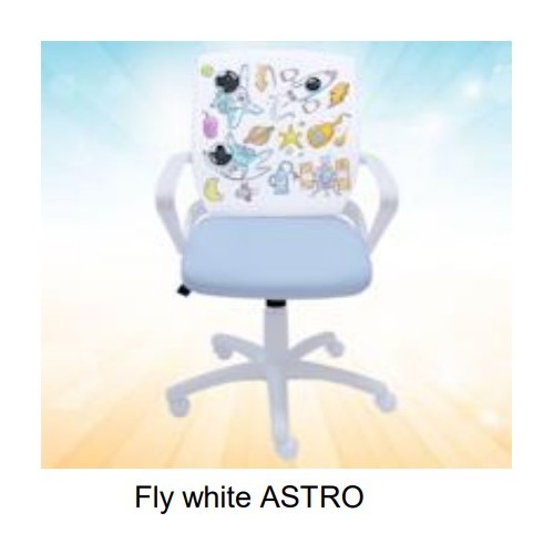 Dečija Stolica Fly White Astro 