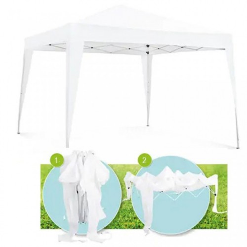 Gazebo tenda 3x3 rasklapajuća bela Tara