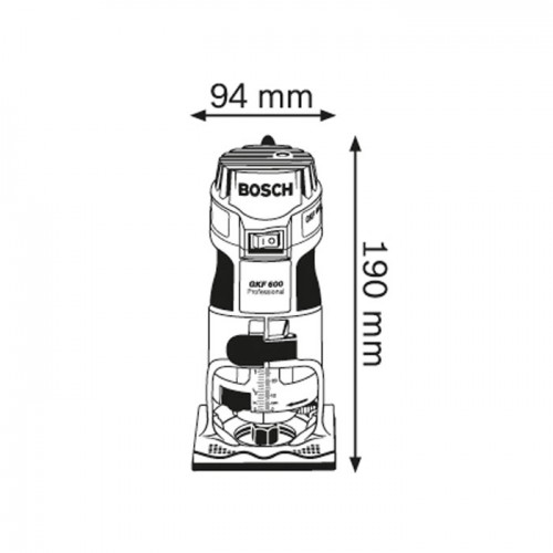 Bosch Professional glodalica za ivice GKF 600