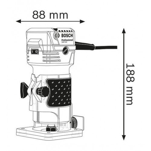 Glodalica za ivice Bosch Profesional GKF 550