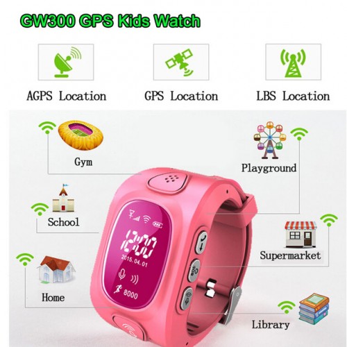 GPS Sat dečiji GW300 pink