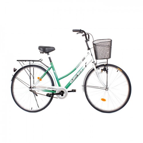 Ženski gradski bicikl Glory Bike 26" nožna kočnica Zeleni
