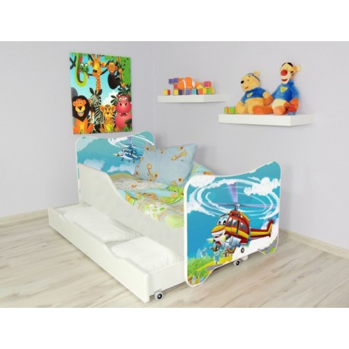 Krevet za dete sa fiokom Happy Kitty Helicopter 160x80