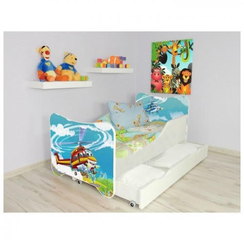 Krevet za dete sa fiokom Happy Kitty Helicopter 160x80