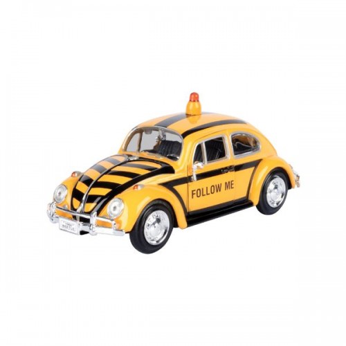 Metalni auto 1:24 volkswagen beetle airport follow me service