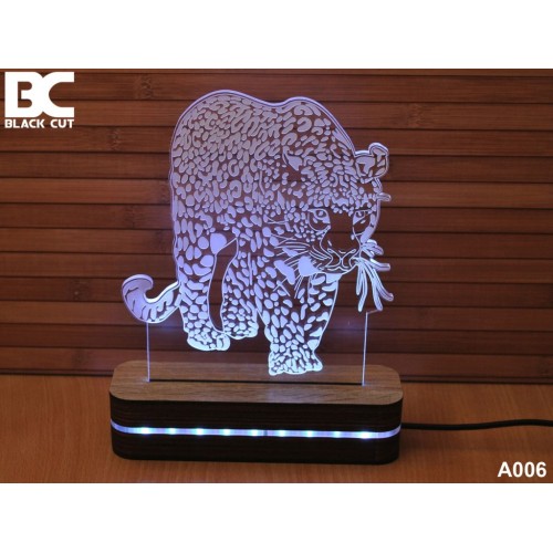 3D lampa Jaguar toplo bela