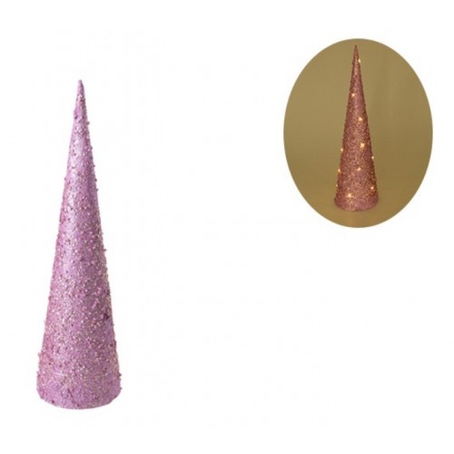 Jelka biseri roze 50cm Pearl cone