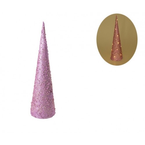 Jelka biseri roze 60cm Pearl cone