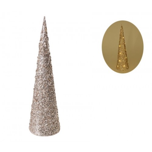 Jelka biseri zlatna 80cm Pearl cone