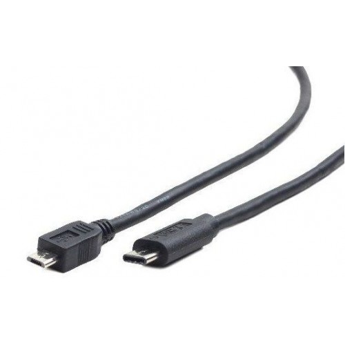 Gembird USB kabl 2.0 Micro BM to Type-C cableCCP-USB2-mBMCM-1M  (Micro BM/CM), 1 m