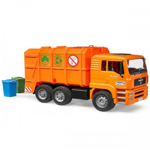 Kamion đubretarac MAN narandžasti Bruder 027605 