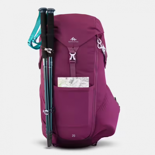 Quechua ranac za planinarenje 20L bordo