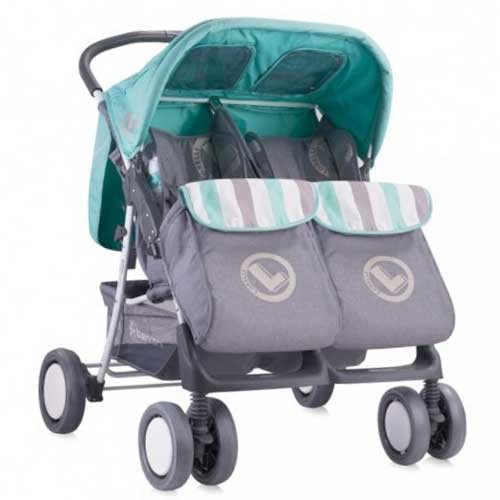 Kolica za blizance Twin Grey & Green