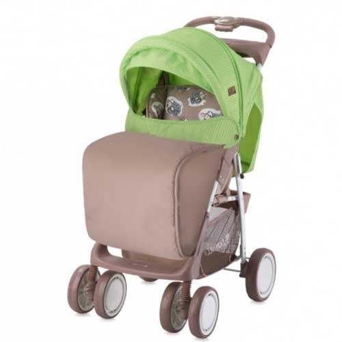 Kolica Foxy Set Beige & Green Lambs