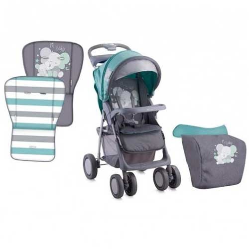 Kolica za bebe Bertoni Foxy Green&Grey Elephants