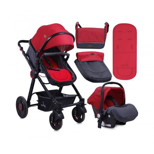 Kolica Alexa Set Black&Red