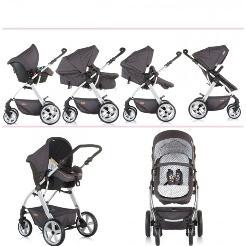 Kolica za bebe Chipolino Fama Grey 0-36 m