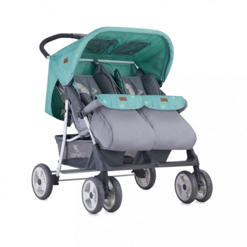 Kolica za Blizance Twin-Grey Green Bunnies