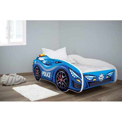 Krevet za dete Racing Car police 140x70 cm