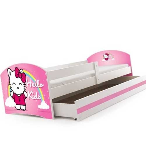 Dečiji krevet Lookie White 160x80 cm sa dušekom dezen 03
