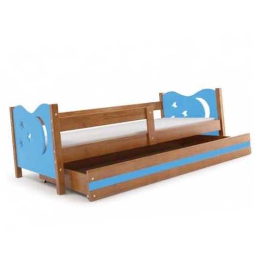 Dečiji krevet Elegant Adler plavi 160x80 cm sa fiokom i dušekom