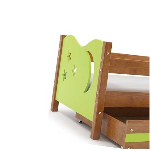 Dečiji krevet Elegant Adler zeleni 160x80 cm sa fiokom i dušekom
