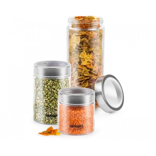 Set staklenih posuda za odlaganje LAMART LT6010 
