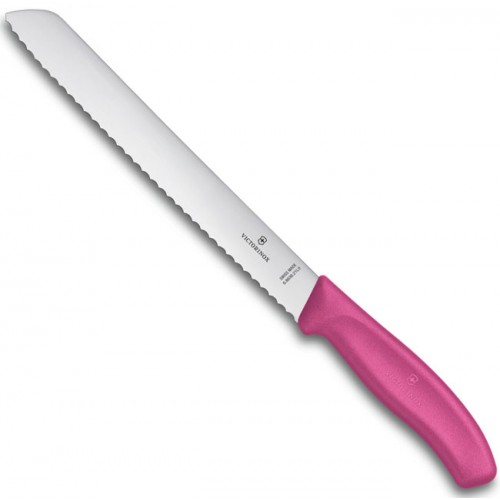 Victorinox nož za hleb 21 cm roze
