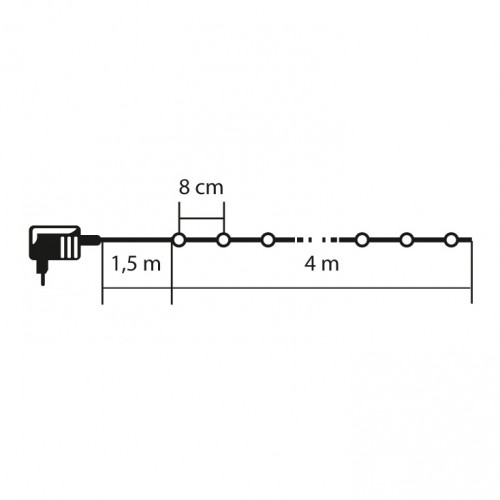 Lampice za jelku sa 50 LED dioda Plave KII50/BL