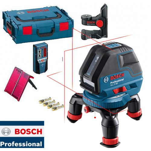 Laser za linije Bosch Professional GLL 3-50 + BM 1 + LR 2